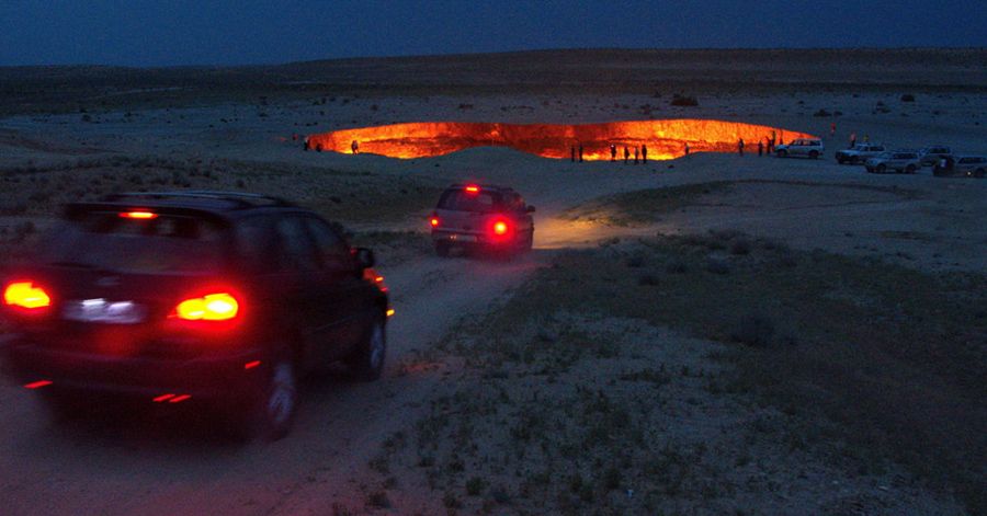 Darvaza gas crater Darvaza gas crater